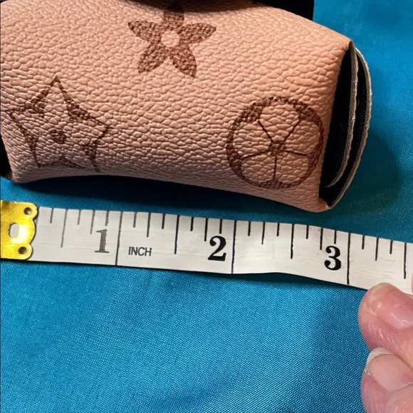 Orange and Gold Bag Charm/ Key Holder Designer Vibe! New - Picture 5 of 6